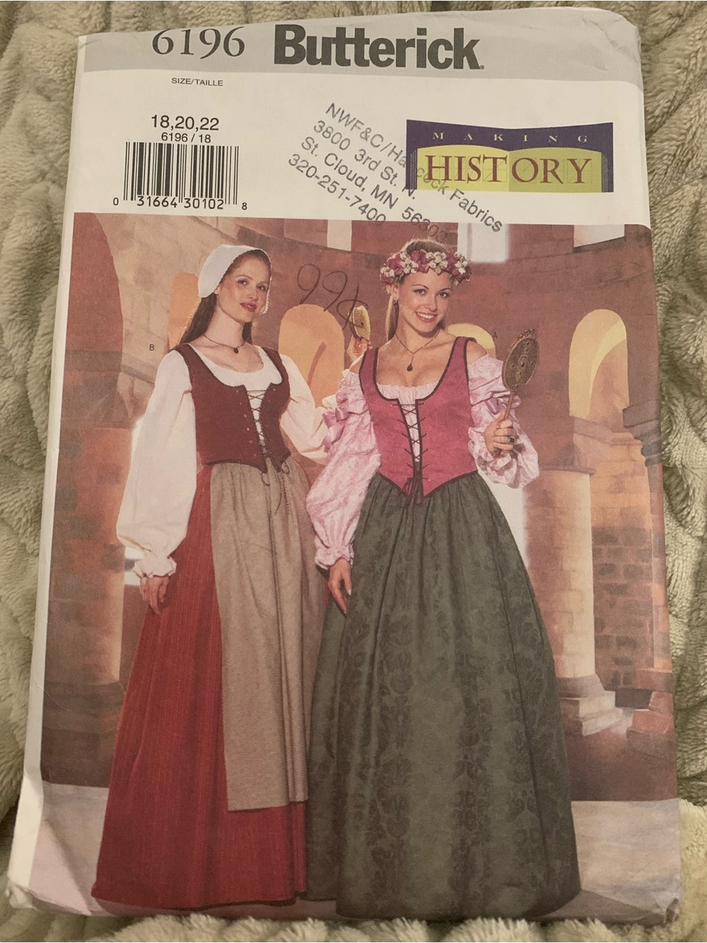 Butterick Renaissance-Inspired Women's Skirt Pattern. New: hasn’t been cut